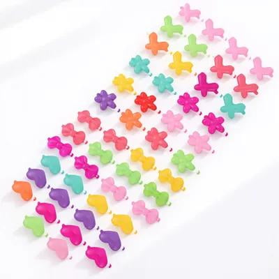 BESTOYARD 50pcs Plastic Hair Accessories for Women with Butterfly Bow Daily Use