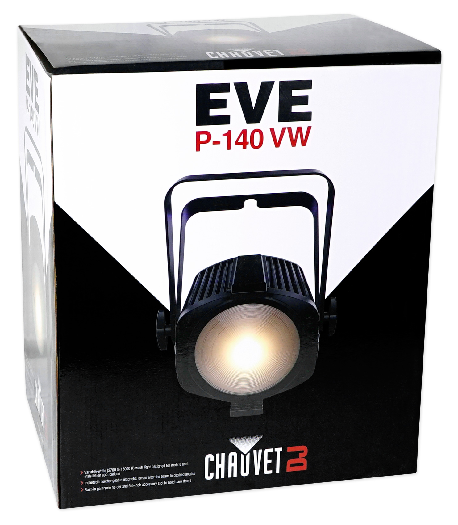 4 Chauvet DJ EVE P-140 VW D-Fi Cool/Warm Stage Lights+DMX Controller+Bags+Fogger