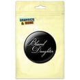 thumbnail image 1 of Blessed Daughter on Black Pinback Button Pin Badge, 1 of 2