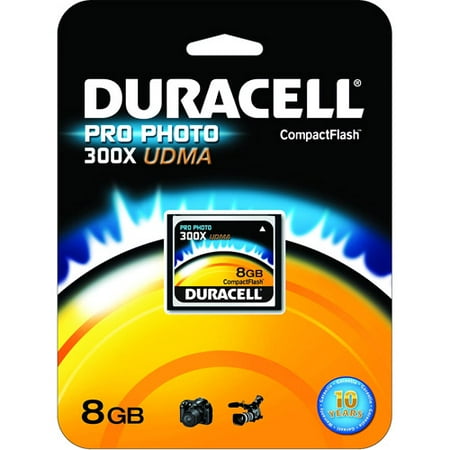 Duracell High Speed 8GB CompactFlash UDMA-300X Card