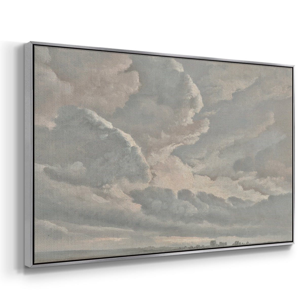 Vintage Landscape-CCXXXVI By Wexford Home Framed in Silver Wood Gallery Wrapped Canvas 25 in. x 37 in.