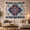 Red Diamond, variant on Symmetrical Southwestern Diamond Art on Cream Background, Majestic Boho for Native Art Lovers, Geometric Star Decor, Housewarming Gift, Tapestry Wall Hanging for Bedroom and Living Room