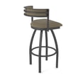 thumbnail image 2 of 861 Artemis 30" Swivel Bar Stool with Pewter Finish and Graph Cork Seat and Back, 2 of 5