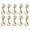 Lot of 10 Brass, variant on Lot of (10) 5/8" x 4" Solid Brass Open Ended Trigger Bolt Snaps for Horse Trailer, Outdoors 40386-10
