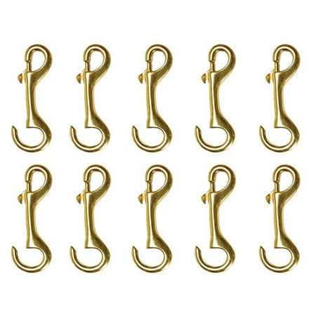 

Lot of (10) 5/8 x 4 Solid Brass Open Ended Trigger Bolt Snaps for Horse Trailer Outdoors 40386-10