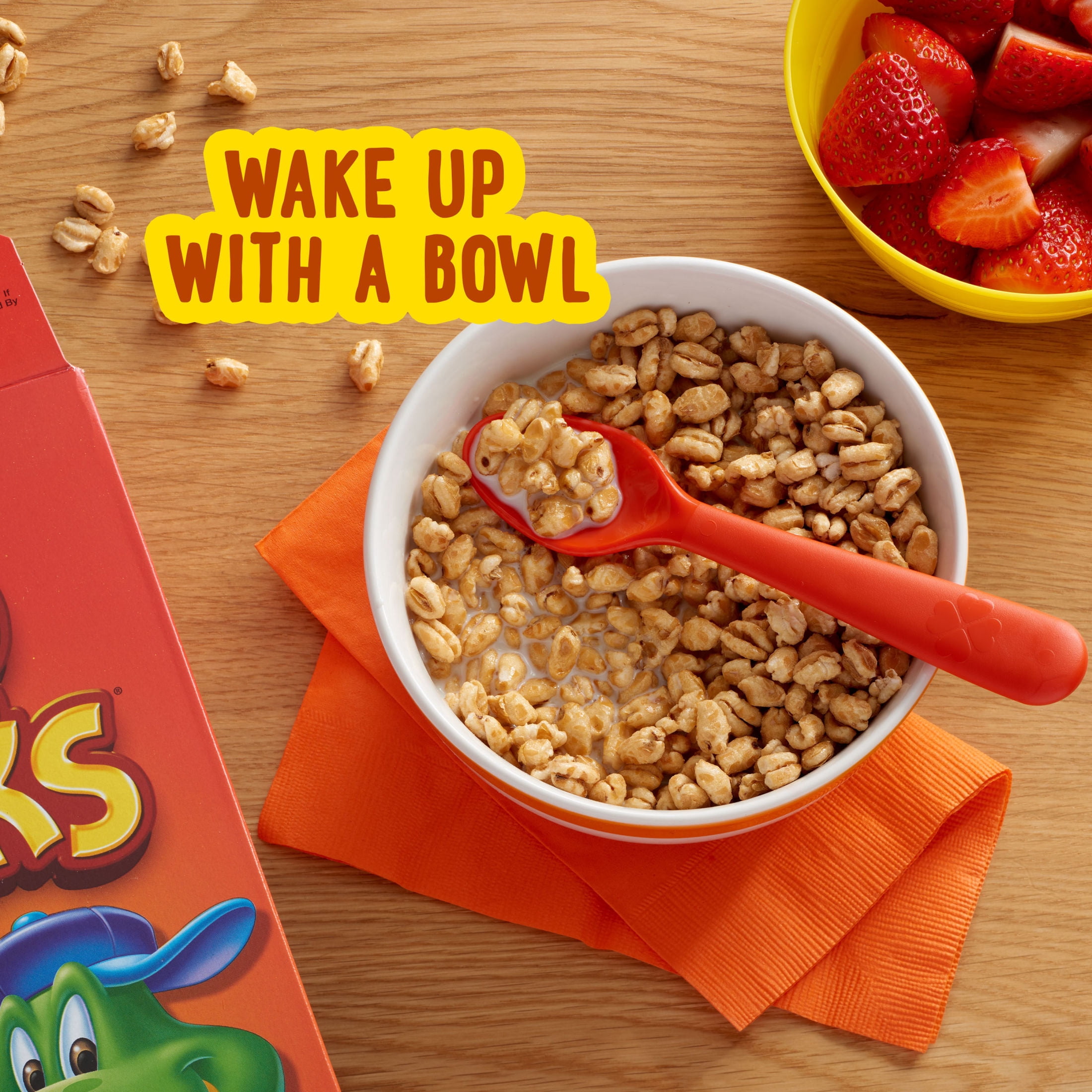 (3 pack) Kellogg's Honey Smacks Original Breakfast Cereal, Made with Whole Grain, Family Size, 21.2 oz