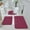 🔥 wine red_New#3263, variant on Bathroom Floor Mat Set 3 Piece Non-Slip Coral Velvet Highly Absorbent Bath Rugs for Toilet Area Home Bathroom Decor with Strong Water Absorption 50x80cm, 40x60cm, 40x50cm U-Shaped