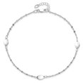 thumbnail image 4 of 14k White Gold Polished Anklet, 4 of 4