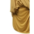 thumbnail image 5 of A2Y Women's Relaxed Fit Wool Dobby Woven Double Layer Spaghetti Cami Pleated Top Light Mustard L, 5 of 6