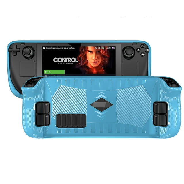 Wweixi Housse de Console de Jeu Portable Anti-Dérapant TPU de Remplacement de Protection Amovible Coque de Protection de Pièces de Rechange Souples pour Plate-Forme à Vapeur