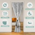 thumbnail image 2 of White Fox Door Curtain,White Fox Blackout Curtain,Animal Door Drape,Jungle Aesthetic Animals Room Divider Curtain 34"W X 80"L, 2 of 5