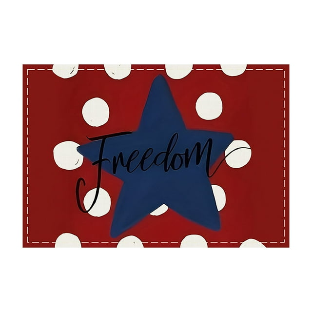 fheaev Independence Day Placemat Linen Placemat Party Party Table Decoration Placemat