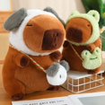 thumbnail image 4 of Juguetes de peluche divertidos de Capybara con tocado, muñecos de peluche de animales de dibujos animados encantadores, regalo de vacaciones, decoración del hogar, almohadas de felpa para sofá, 4 of 4