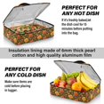 thumbnail image 5 of Iauyy Casserole Carrier for Hot Food Insulated Casserole Travel Carry Bag with Lid Food Warmer Bag for Party/Picnic,Rural Charm, 5 of 7