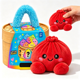 thumbnail image 2 of Mystery Rainbow Plush Dumpling Squishy, Cute Stuffed Dumpling Squishies Plushies Fidget Toy, Christmas Collectible Stress Relief Gift with Simulated Steamer & Fuzzy Handle, 2 of 9