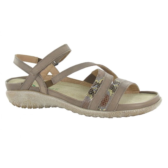 Naot Women's Toi Sandal Soft Stone/Gold Python - 11200-WDZ