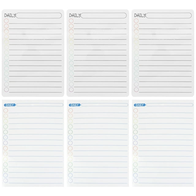 MesaSe 6 Sheets Weekly Planner Whiteboard Magnetic Whiteboard Weekly Planner Board for Home