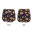 thumbnail image 3 of Balery Turkey And Autumn Pantalones cortos deportivos para mujer con forro y dos bolsillos, elásticos, para entrenamiento, gimnasio, yoga-Small, 3 of 7
