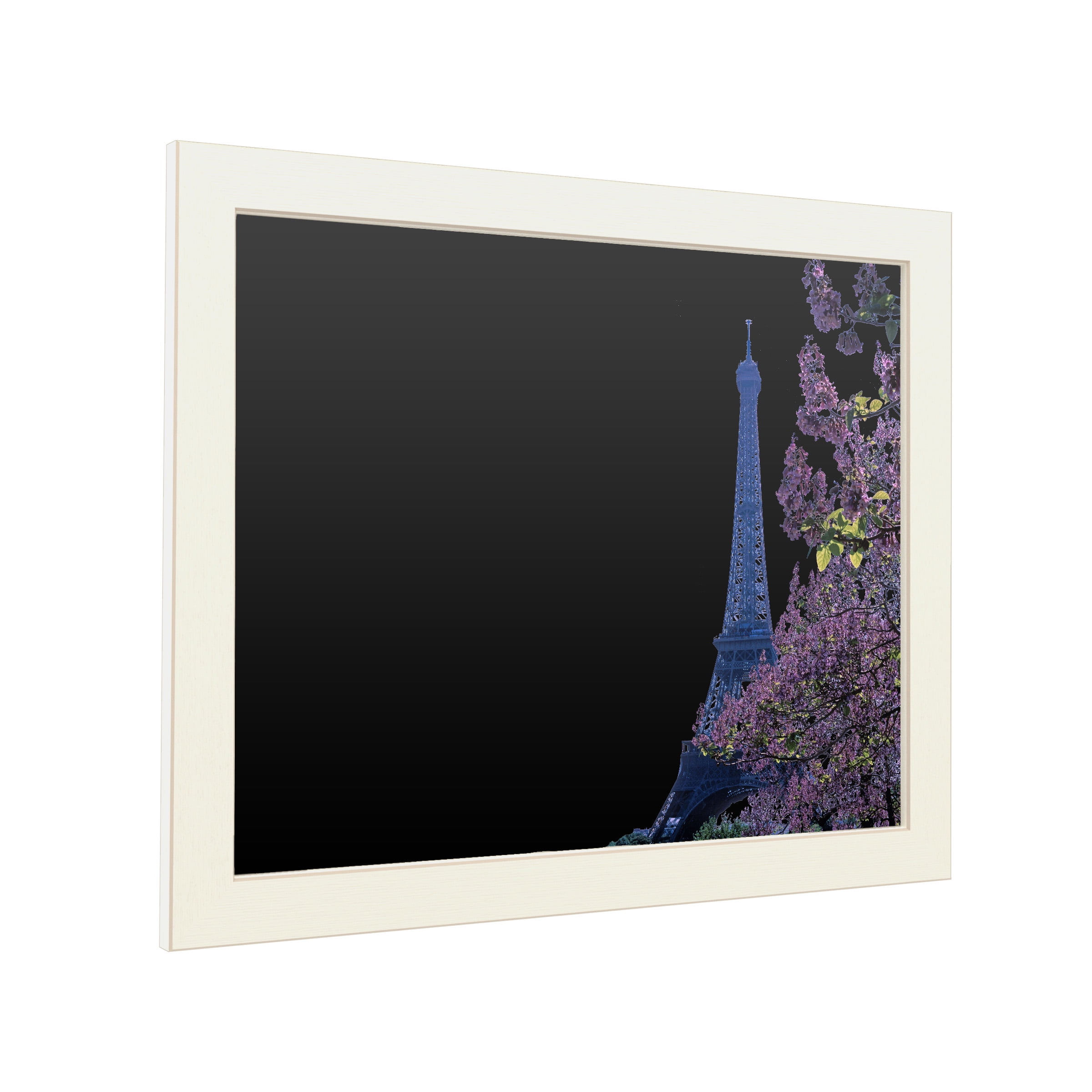 Trademark Fine Art 'Eiffel Tower with Blossoms' Chalkboard by Kathy Yates