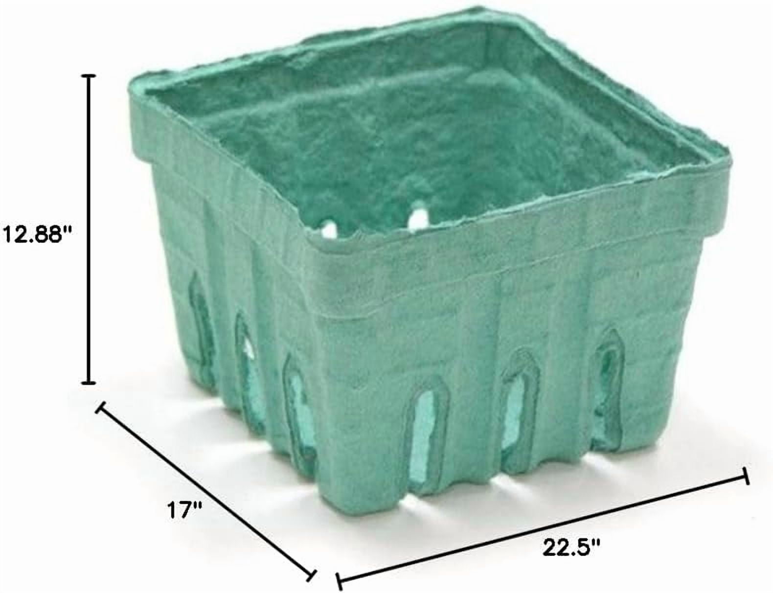 Pactiv Biodegradable M336126 Green Pulp 1 Pint Sized Berry Basket - 420 Per Case
