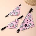 thumbnail image 4 of Pet Triangle Scarf - Creative Pattern - Mini Bells Design - Breathable Polyester - Cat Cartoon Print Saliva Towel - Pet Accessories, 4 of 8