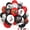 Black Red-racing, variant on Balloons Blue Yellow and Black 60 Pcs, 12 Inch Dark Blue Yellow and Black Latex Balloons with Metallic Silver Balloons for Boys Police Robots Bat Hero Birthday Graduation Halloween Party Decorations