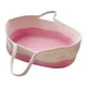 thumbnail image 1 of Cesta tejida con asas,Cesta cambiadora portátil para la parte del tocador,Cesta de Moisés para recién nacidos niños niñas de mano,Estación para cambiar pañales de bebé Rosa, 1 of 9