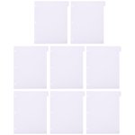 8pcs Office Binder Book Dividers Detachable Binder Tabs Notebook Binder Dividers