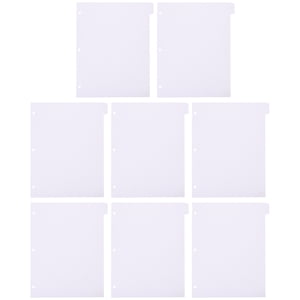 8pcs Diviseurs de livres de briques de bureau Onglets de briquettes amovibles Diviseur de briquets de notebook