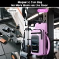 thumbnail image 3 of MoKo Magnetic Water Bottle Holder with Clear Phone Pouch, Built-in 5 Magnets Fitness Bag for Men and Women Compatible with Most Water Bottles, Gym Accessories Gifts, Purple, 3 of 8