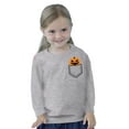 thumbnail image 3 of Awkward Styles Halloween Toddler Long Sleeve Shirt Girls Boys Angry Pumpkin Kids T-Shirt Pocket Print, 3 of 5