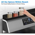 thumbnail image 7 of Magnetic Stove Top shelf, 30" Silicone Spice Rack Organizer Over the StoveTop, Anti-tipping Edges & Easy Installation, Oven Shelf for Kitchen Organization & Storage, 7 of 7