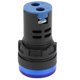 thumbnail image 3 of 10Pcs Blue LED Signal Light AD16‑22DS High Brightness LED Indicator for EquipmentAC/DC110V, 3 of 4