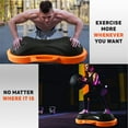 thumbnail image 6 of Yes4All Half Peanut Balance Trainer Ball, 40 in, for Full Body Workout - Black/ Orange, 6 of 8