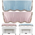 thumbnail image 2 of Velvet Piano Cover for 88-Key Keyboard Dustproof Cloth Piano Accessories Practical Design Blue, 2 of 8