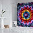 thumbnail image 2 of Colorful Tie Dye Floral Mandala Pattern Shower Curtain 72"x72" ,Bathroom Decorative Shower Curtains Set with 12 Hooks,Modern Waterproof Washable Shower Curtain, 2 of 6