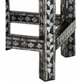 thumbnail image 6 of Elara Coastal Black and White Mother of Pearl Capiz Shell End Table$$Furniture, 6 of 9