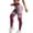 Wine, variant on Workout Leggings, Audhol Women's High Waisted Yoga Leggings Striped Seamless Butt Lifting Leggings Gym Leggings for Women Blackish Green L