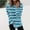 #Light Blue, variant on Women Crew Neck T Shirts,Long Sleeve Pullover Tops, Women's Striped Color Block Sweatshirts,Purple,Size M
