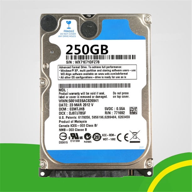 PC Hard Drive HDD 5400rpm Cache SATA 2.5