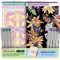 thumbnail image 1 of Libros de actividades FlowArt de Lifelines, paquete de 2 con marcadores y cuaderno extra, 1 of 7