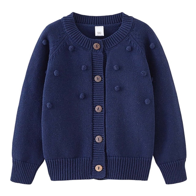 Besolor Cardigan en Tricot pour Tout-Petits Garçons Filles, Chandails à Boutons devant, Tricot à Manches Longues, Confortable, Uni, Basique, Vêtement d'Extérieur