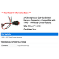 thumbnail image 2 of A/C Compressor Cut-Out Switch Harness Connector - Compatible with 1995 - 1997 Ford Crown Victoria 1996, 2 of 2
