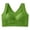 Q167 Green, variant on Women's Posture Corrector Bra Front Cross Adjustable Straps Wireless Jacquard Support Bra Full Coverage Back Support Shaping Bralette Black