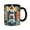 Black, variant on Cute Cat Icons Coffee Mug Fun Custom Ceramic Mugs 11oz Black
