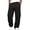 Black 07#, variant on Men's Wide Leg Cargo Pants High Waisted Drawtring Baggy Adjustable Casual Loose Fit Warm Trousers Hiking Work Pant with Multi Pockets Dark Green 4XL