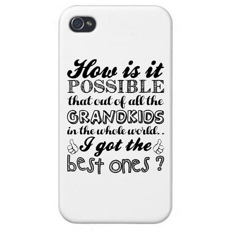 Best Grandkids iPhone 5/5s Case - Best Gift For Grandma & Grandpa! Unique Gifts For Grandparents! Father's & Mother's Day, Christmas, Birthday Special