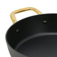 thumbnail image 4 of Oster Abbottsford 4 Quart Nonstick Aluminum Saute Pan with Glass Lid in Black, 4 of 6