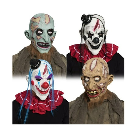 Horror Clown and Zombie Adult Mask