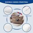 thumbnail image 6 of 2 Pack Outdoor Waterproof Throw Pillows,American Star Stripe USA Flag Decorative Square Pillow Case Patio Pillows for Chair Couch Sofa 16x16in, 6 of 9